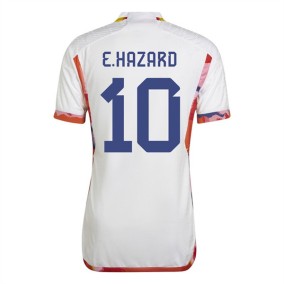 Seconda Maglia Belgio Mondiali 2022 Eden Hazard 10